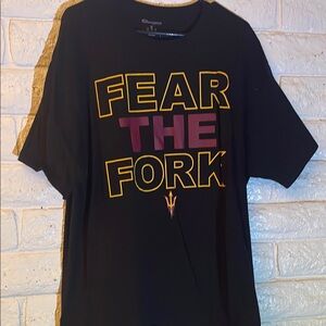 Black Champion Fear the Fork Arizona State Sun Devils Graphic T-Shirt